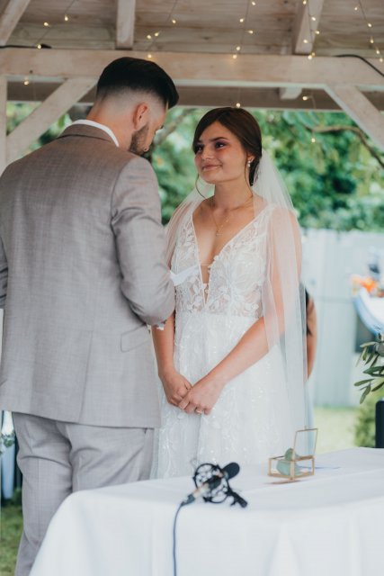 Ja-Wort Braut und Bräutigam